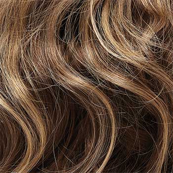 6F27 brown w/ light red-golden blonde highlights & lips