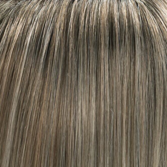 blush blonde rooted