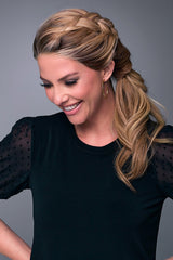 12FS8 Light Gold Brown, Light Natural Gold Blonde and Pale Natural Gold-Blonde Blend, Shaded with Medium Brown