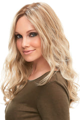 12FS8 Medium Natural Gold Blonde, Light Gold Blonde, Pale Natural Blonde Blend, Shaded with Dark Brown