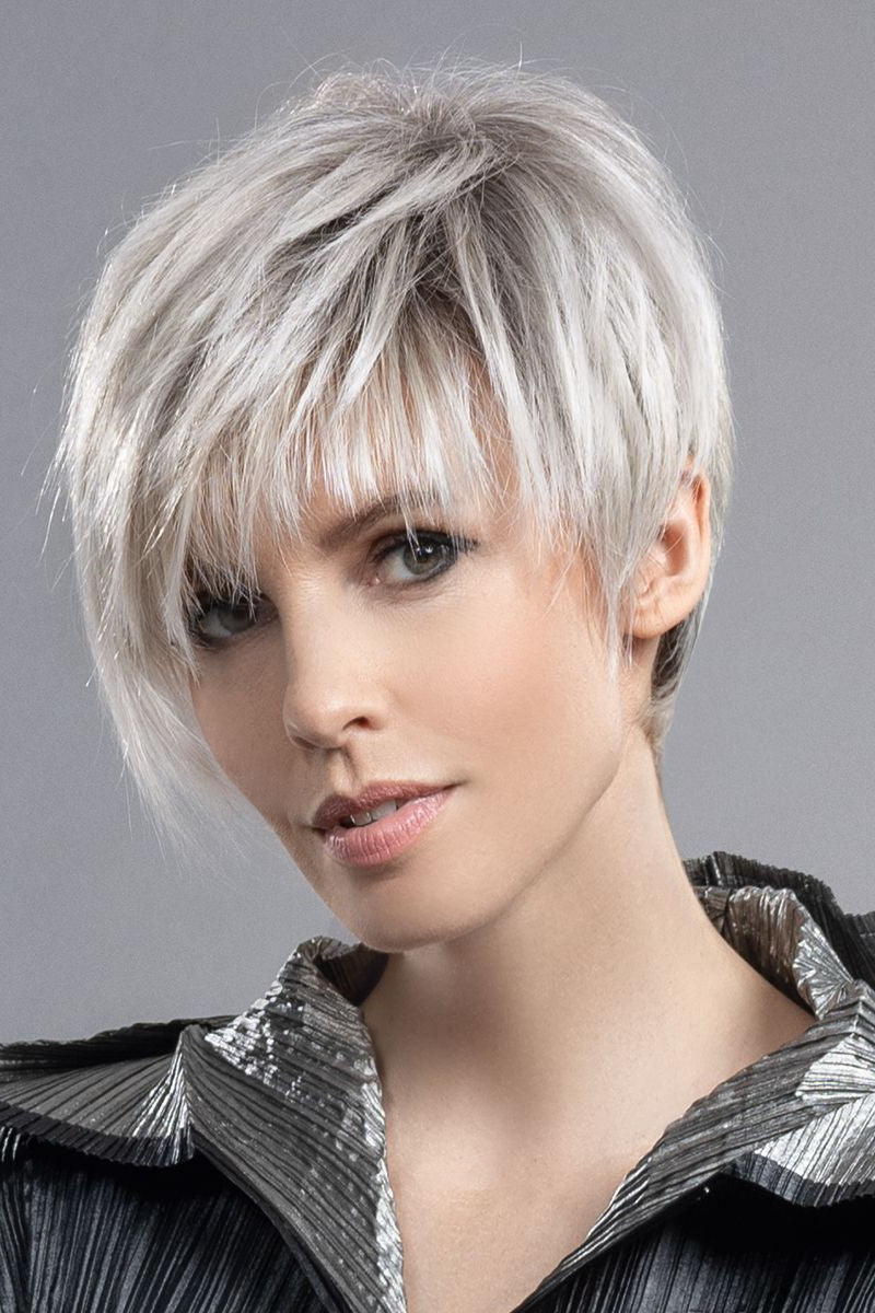 SILVER BLONDE ROOTED