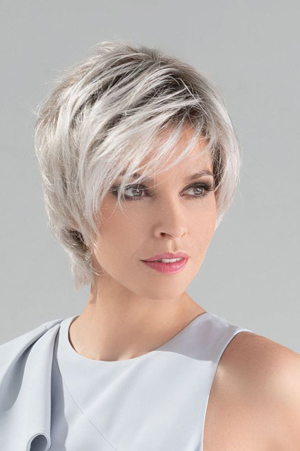 SILVER BLONDE ROOTED