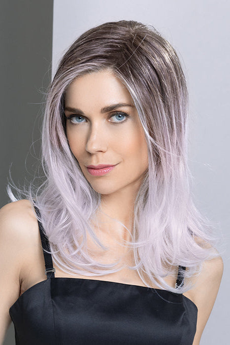 WHITE LAVENDER TIPPED