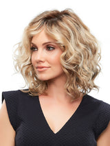 12FS8 Light Gold Brown, Light Natural Gold Blonde and Pale Natural Gold-Blonde Blend, Shaded with Medium Brown