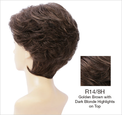 r14-8h golden brown dark blonde highlights on top