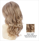 r24-18bt golden blonde blended tipped ash blonde