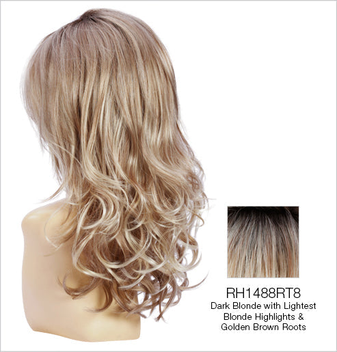 rh1488rt8 dark blonde light copper blonde highlights golden rooted