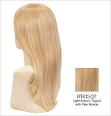 rt613-27 pale blonde with strawberry blonde lowlights